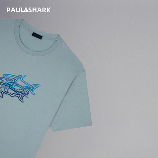 【1F】PAUL&SHARK 男款短袖圆领T恤 商品图1