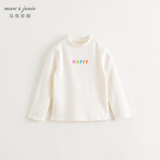 【德绒发热】马克珍妮女童半高领打底衫儿童保暖T恤上衣冬241551 商品图1