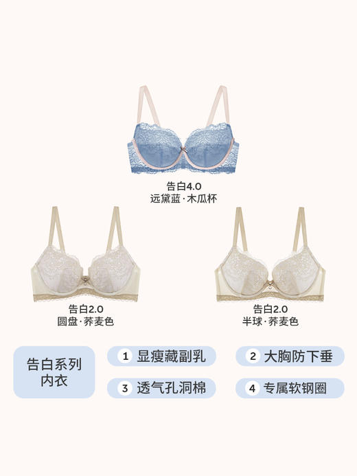 【断码清仓 限时特惠】奶糖派大胸分胸型舒适防下垂文胸女【非质量问题不退不换】 商品图2