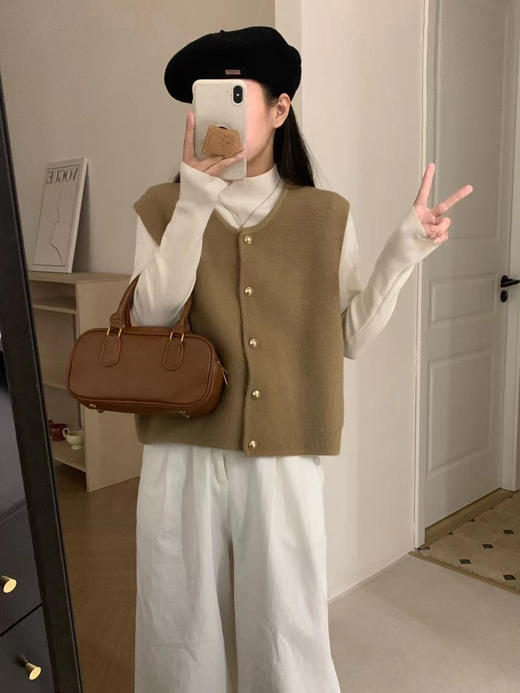 五色高品质金扣马甲 商品图6