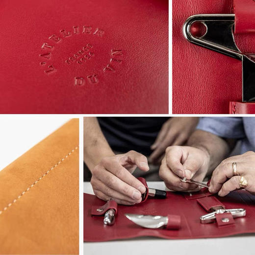 法国L'Atelier du Vin红酒开瓶器牛皮旅行装酒刀酒塞倒酒器礼盒 商品图3