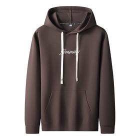 【新款DK】大依优型大码男装印花连帽卫衣长袖T恤加肥加大胖子上衣男士打底T恤休闲帽衫