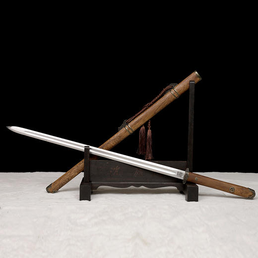 素花唐剑 诸刃唐刀 硬刀剑一体刀剑传统唐剑 龙泉沈广隆宝剑 未开刃 商品图6