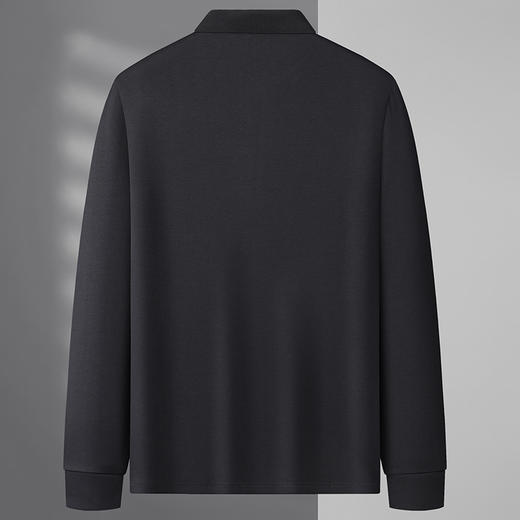 【新款DWP】大依优型大码长袖Polo衫翻领男装加肥加大体恤大号上衣胖子 商品图3