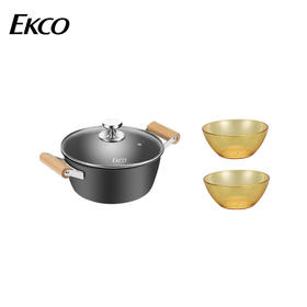 杞冠臻选 |  康宁 极之铁汤锅22cm+晶尊餐具3.3L*2 豪华套装 美国百年品牌 Corelle Brands  EK-JZTTGAMD2DZX/KZ