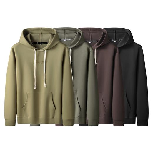 【新款DK】大依优型大码男装印花连帽卫衣长袖T恤加肥加大胖子上衣男士打底T恤休闲帽衫 商品图7