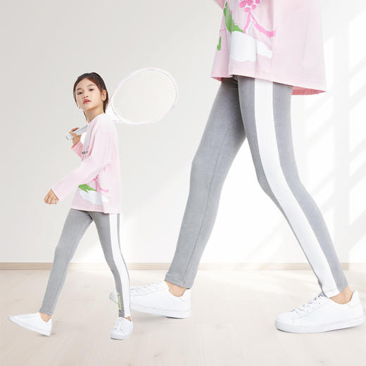 【3A级抗菌】女童弹力修身打底裤新款安奈儿童装EG436596 商品图1