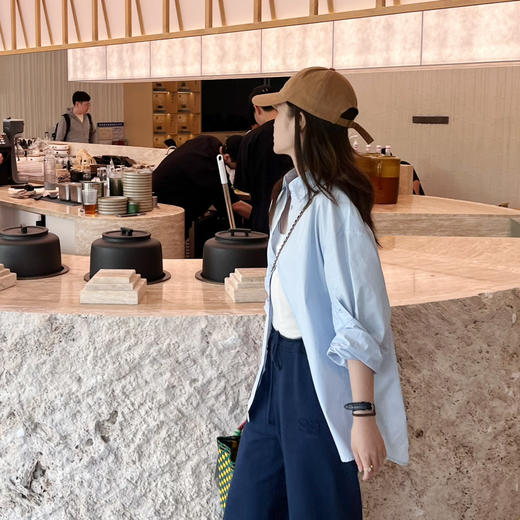 2408404   北欧品牌 baby蓝衬衫 宽松遮肉 clean fit 商品图2