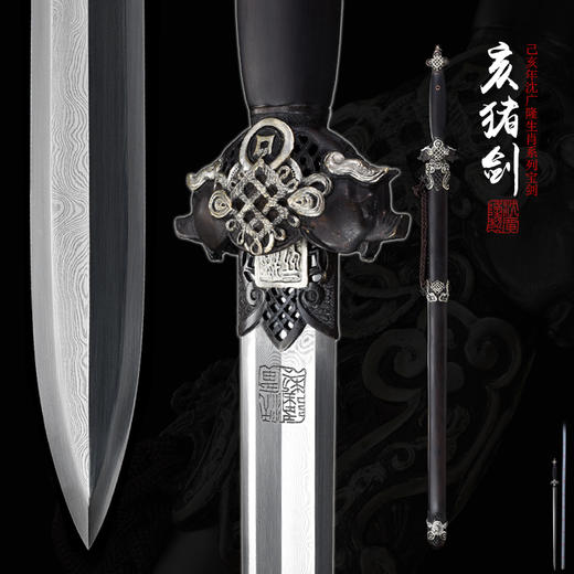 亥猪剑 生肖宝剑 龙泉沈广隆宝剑  未开刃 商品图0