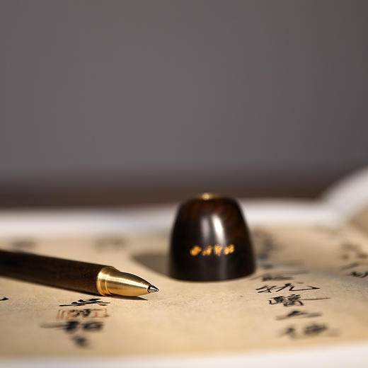 西泠印社紫光檀铜木签字笔 商品图2