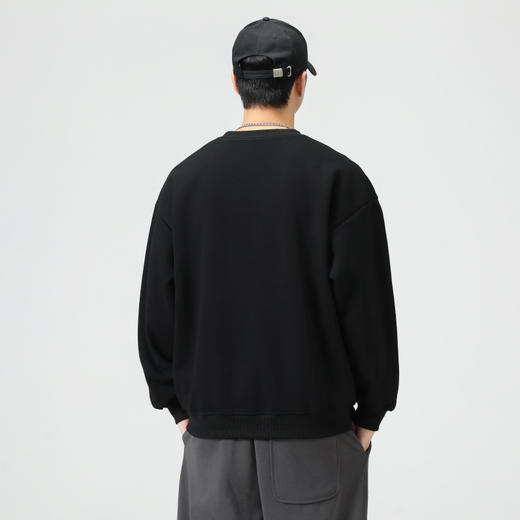 【Q】【新款DQ】大依优型大码圆领卫衣男宽松休闲上衣胖子加肥加大男士潮流 商品图2