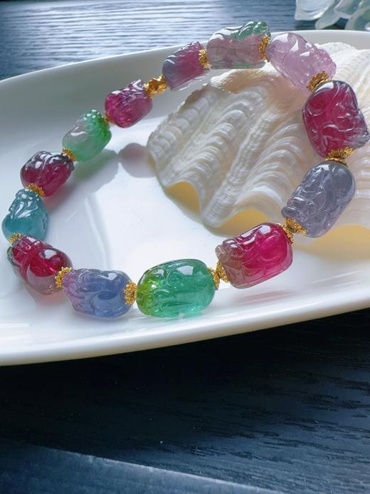 24.2g 雕刻碧玺手链 商品图3