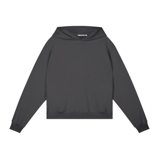 WassupHouse宽松短宽印花插袋连帽卫衣 商品图8