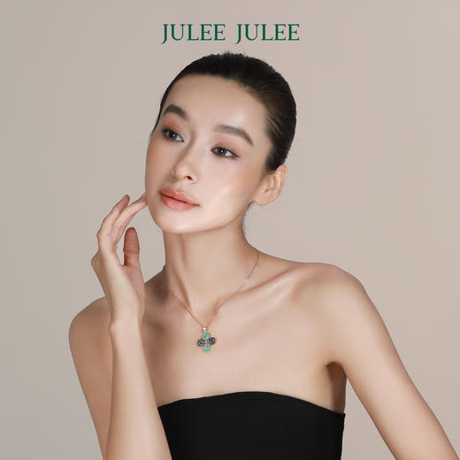 【奇遇】JULEEJULEE茱俪  18K黄金青金石绿松石套链手链耳钉撒马尔罕套装 商品图5
