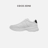  COCO ZONE 啊甘小白鞋字母C拼色百搭系带厚底休闲运动鞋24C60030 商品缩略图0