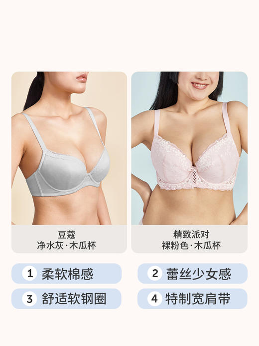【断码清仓 限时特惠】奶糖派大胸分胸型舒适防下垂文胸女【非质量问题不退不换】 商品图4