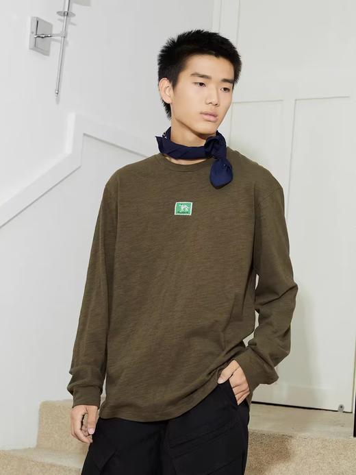 Mood Like Me/MTX24466/可爱小狗标竹节棉亲肤长袖T恤 商品图2