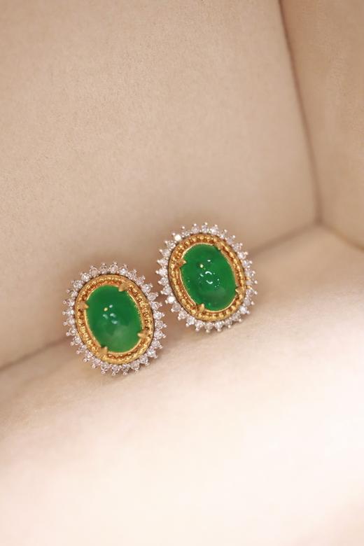2.8ct 祖母绿耳钉 商品图1