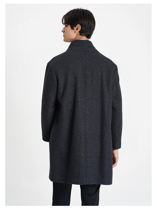 callisto藏青色绵羊毛大衣 商品图4