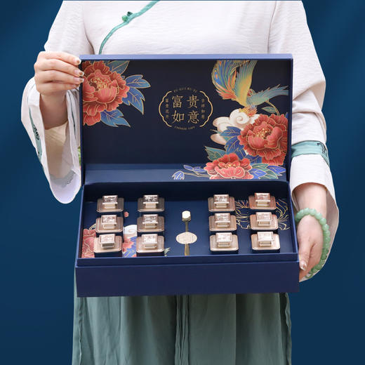 【富贵如意❗️长白山人参片礼盒】“红"运当头，“参"情好礼！黑枸杞铁皮石斛即食人参滋补品西洋参片过节送礼高端伴手礼山参套装新年年货 商品图3