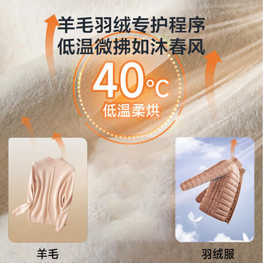 松下（Panasonic）白月光2.0 烘干机 10kg热泵烘干机家用 干衣机 双转子变频 线屑过滤 免熨烫 精准控温 NH-EH1015 商品图1