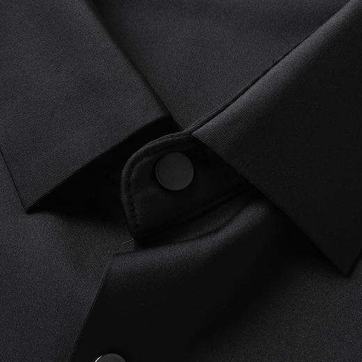 【新款DWP】大依优型大码弹力长袖衬衫翻领男装加肥加大体恤大号上衣胖子商务休闲 商品图5