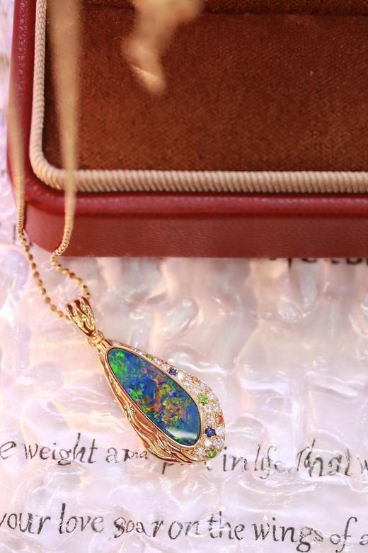 2.74ct 欧泊项链 商品图4