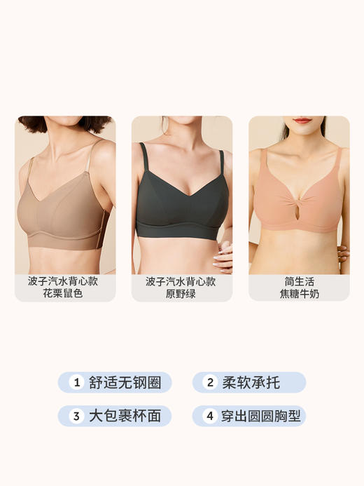 【断码清仓】奶糖派大码内衣蕾丝透气文胸可外穿内衣女【非质量问题不退不换】 商品图3