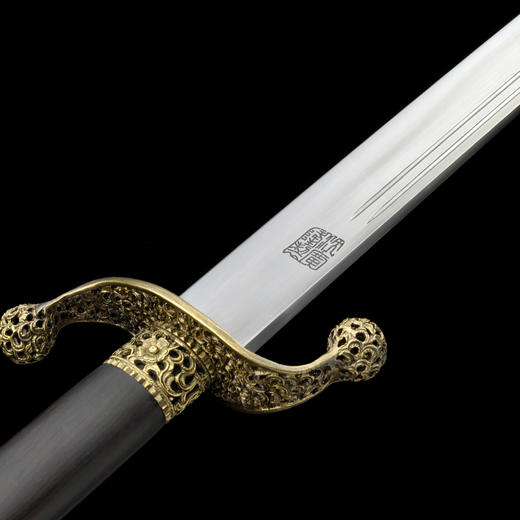 精雕乾坤太极刀 标准武术太极刀单刀 沈广隆剑铺 龙泉太极刀 sgl-9011未开刃 商品图3