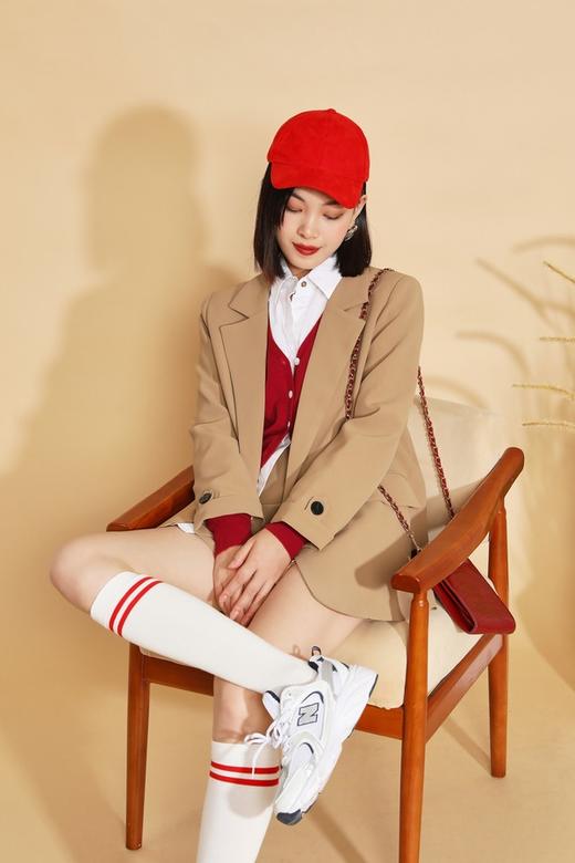 amadella 翻领卡其色西装外套短裤套装 13581 商品图7