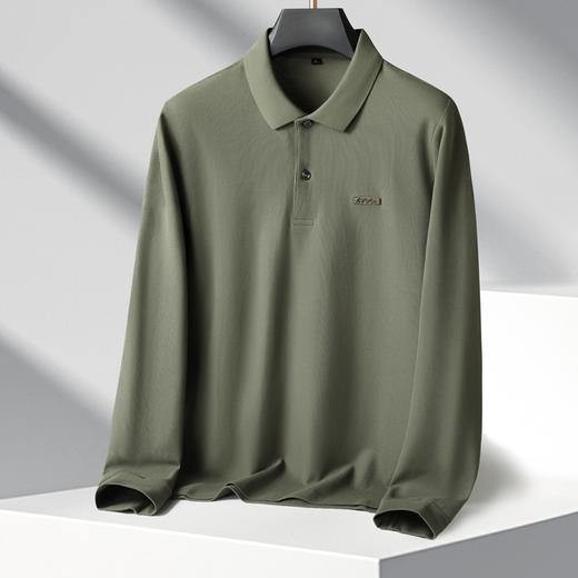 【100%棉】【新款DK】大依优型大码长袖Polo衫翻领纯棉男士加肥加大休闲大码男装宽松长袖体恤上衣 商品图5