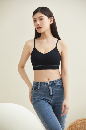 【第二件 0 元｜ 满2件 5 折】【秀黛】简约细带露背背心L6116048T【门店同款】
