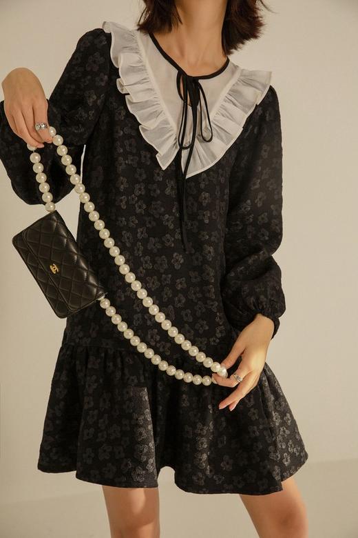 Stay2Weeks 设计感提花荷叶边连衣裙 13537 商品图5