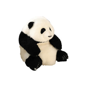 熊猫工厂 仿真熊猫玩偶 6月龄 和花 官方授权仿真熊猫玩偶送女友情人节可爱公仔花花 40*40*38