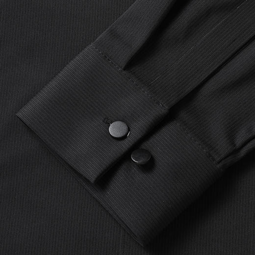 【新款DWP】大依优型大码弹力长袖衬衫翻领男装加肥加大体恤大号上衣胖子商务休闲 商品图6