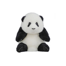 熊猫工厂 仿真熊猫玩偶 5月龄 萌兰 仿真熊猫基地玩偶抱枕七夕情人节送女生羊毛绒玩具长35*宽35*高38