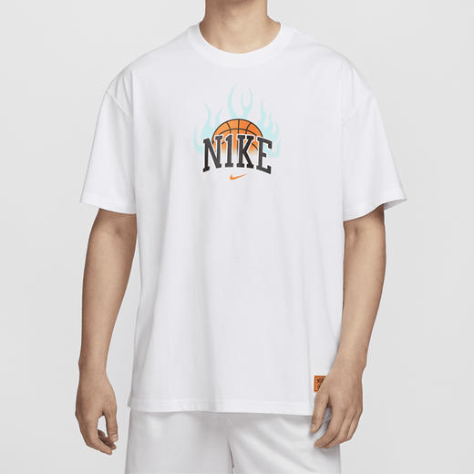 Nike/耐克男子夏季篮球训练舒适透气运动休闲短袖T恤HF6156-100 商品图1