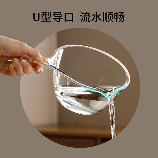 FaSoLa家用厨房透明水勺长柄简约创意塑料舀水勺加厚大容量水瓢 商品图4