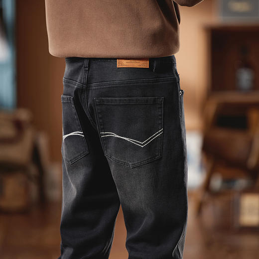 【新款DQ】大依优型大码小脚牛仔裤长裤男舒适休闲简约百搭加肥加大男装潮款 商品图5