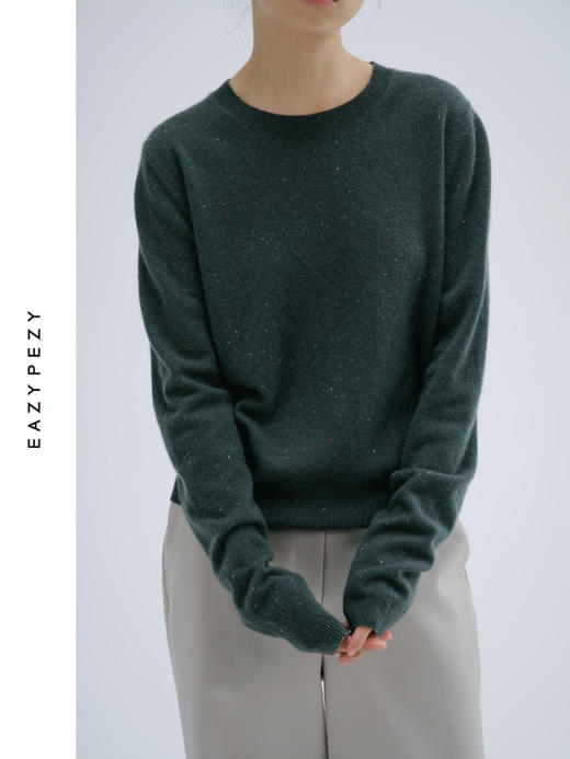 EAZYPEZY 2024AW 赫敏合身圆领羊绒衫 商品图2