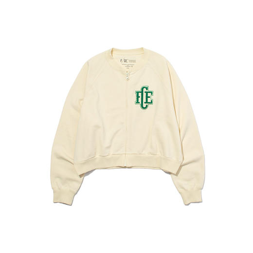 F/CE RE SWEAT EMBROIDERY 复古水洗刺绣女装短外套 运动开衫 商品图3