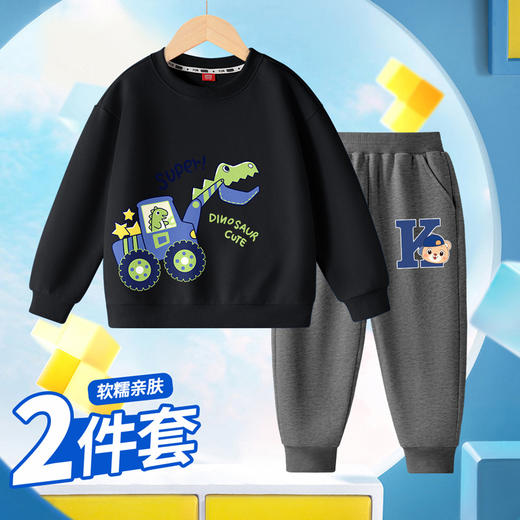 男童秋季套装两件套卫衣长裤2024新款春秋儿童卫衣薄款长裤潮卡通 商品图2