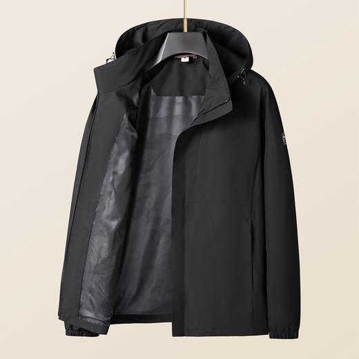 【新款DK】大依优型大码男装连帽夹克加肥加大休闲夹克胖子外套上衣 商品图5