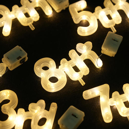 网红数字发光灯牌（单拍不发货） 商品图2