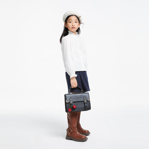 女童净色全棉衬衣新款安奈儿童装实体店同款AG431605 商品图5