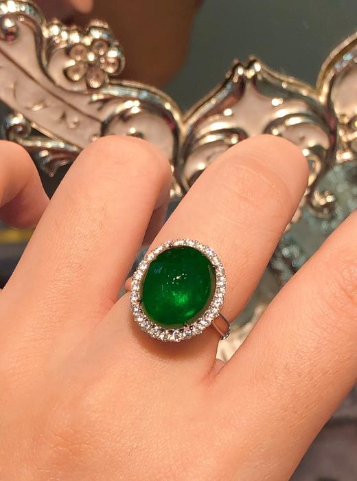 9ct 祖母绿戒指吊坠 商品图1