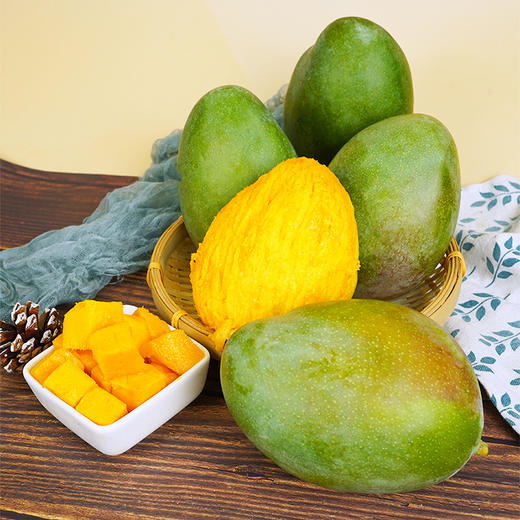 【新鲜采摘！四川攀枝花凯特芒】软糯香甜 大脸芒 青芒 果肉软滑多汁 多规格装香甜可口坏果包赔节 商品图2