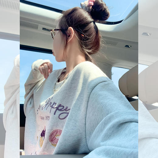 <曾小咸推荐>现货秒杀 ！微信超特价！韩系绣花字母卫衣  日常169.99 立减80 秒杀89.99！！ 商品图4