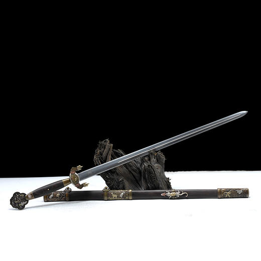 努尔哈赤剑 手工传统 龙泉沈广隆剑铺宝剑 收藏镇宅宝剑 sgl-3152未开刃 商品图7