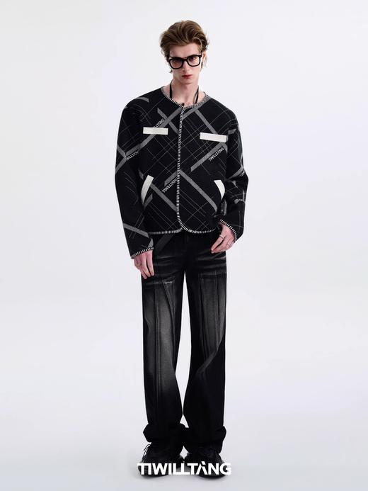 TIWILLTANG启世录“峙炼皙羽”小香风刺绣开衫 商品图4